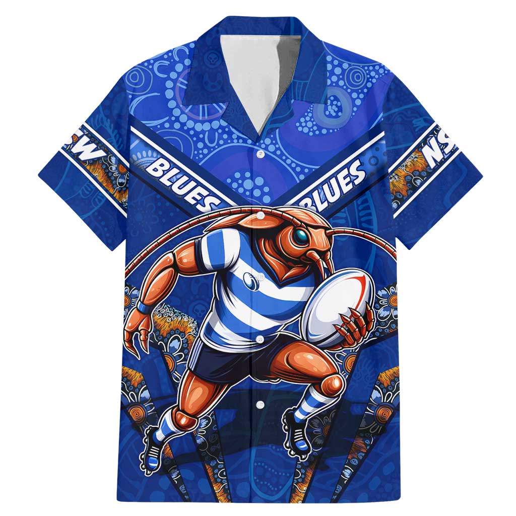 Personalised NSW Blues Family Matching Mermaid Dress and Hawaiian Shirt Mascot Rugby League