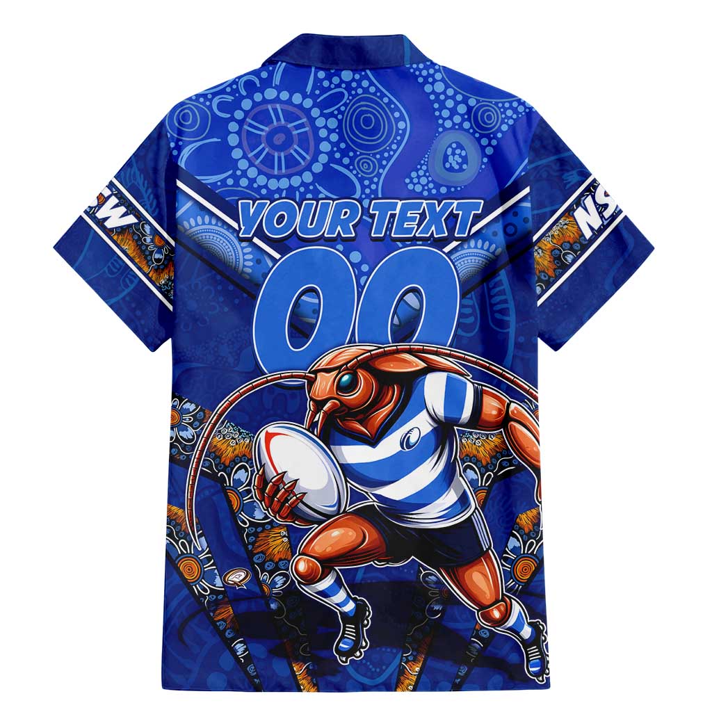 Personalised NSW Blues Family Matching Mermaid Dress and Hawaiian Shirt Mascot Rugby League