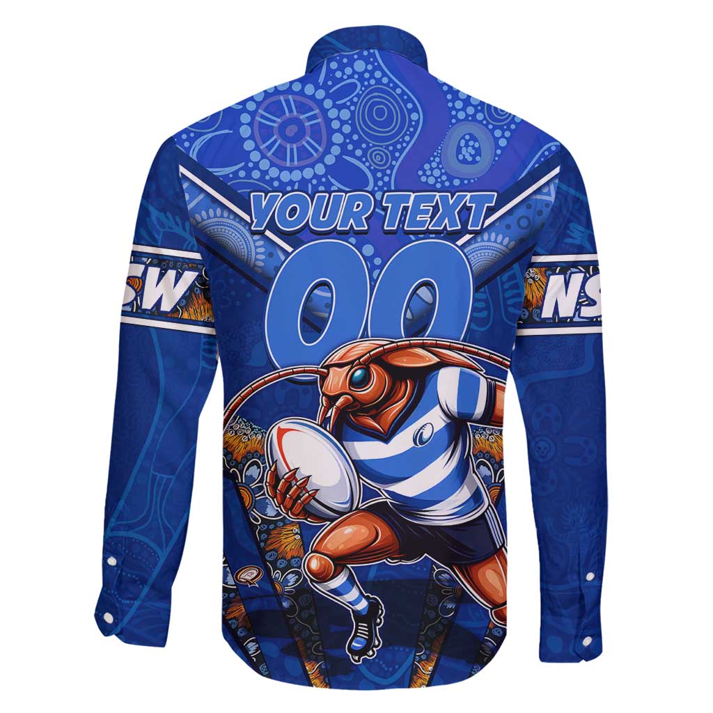 Personalised NSW Blues Family Matching Summer Maxi Dress and Hawaiian Shirt Mascot Rugby League