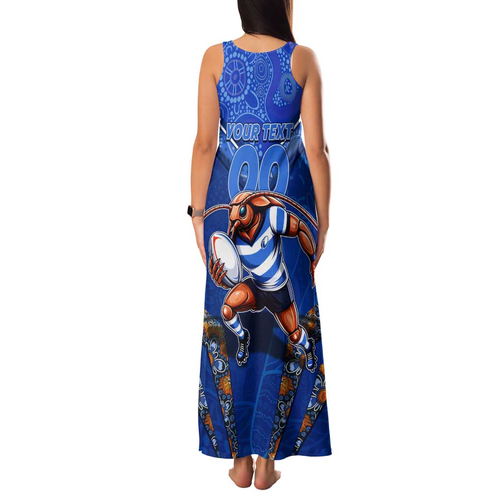Personalised NSW Blues Family Matching Tank Maxi Dress and Hawaiian Shirt Mascot Rugby League