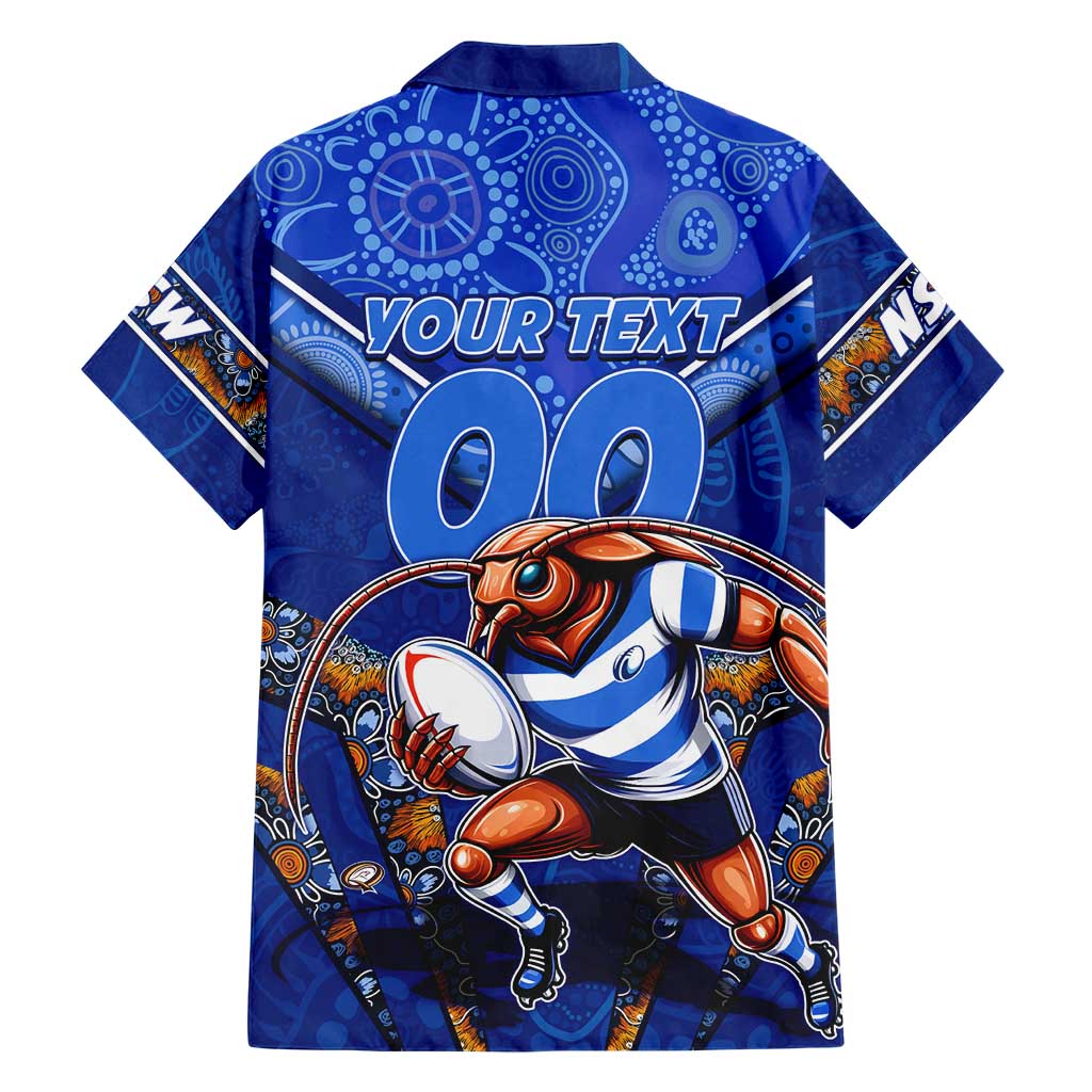 Personalised NSW Blues Hawaiian Shirt Mascot Rugby League