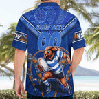Personalised NSW Blues Hawaiian Shirt Mascot Rugby League