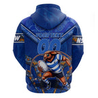 Personalised NSW Blues Hoodie Mascot Rugby League