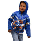 Personalised NSW Blues Kid Hoodie Mascot Rugby League