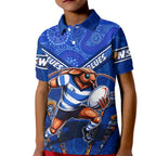 Personalised NSW Blues Kid Polo Shirt Mascot Rugby League