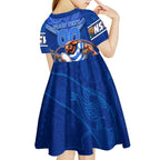 Personalised NSW Blues Kid Short Sleeve Dress Mascot Rugby League