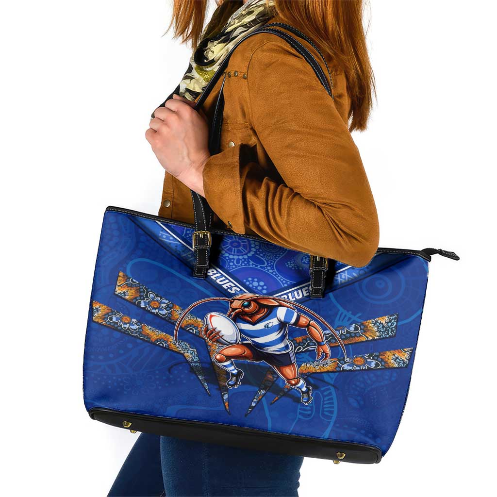 NSW Blues Leather Tote Bag Mascot Rugby League
