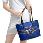 NSW Blues Leather Tote Bag Mascot Rugby League