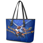 NSW Blues Leather Tote Bag Mascot Rugby League