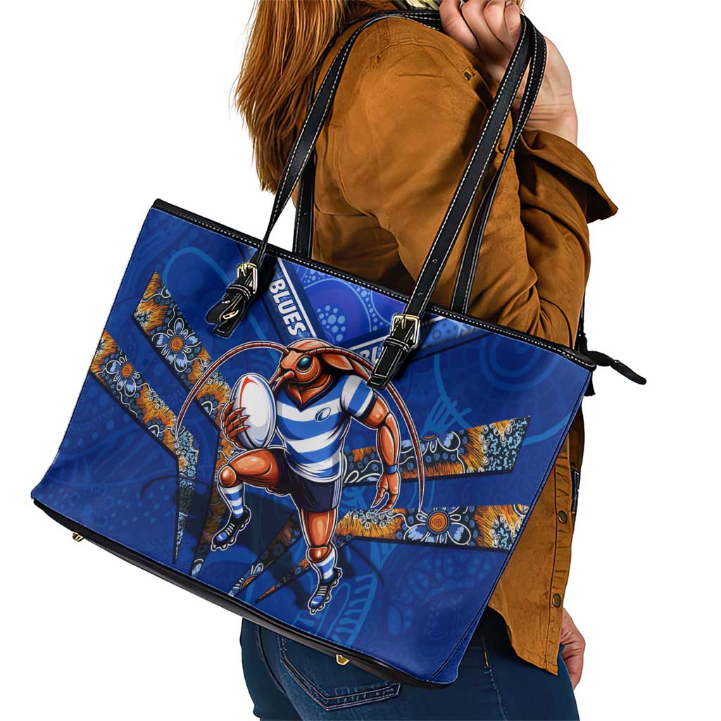 NSW Blues Leather Tote Bag Mascot Rugby League