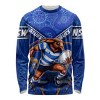 Personalised NSW Blues Long Sleeve Shirt Mascot Rugby League
