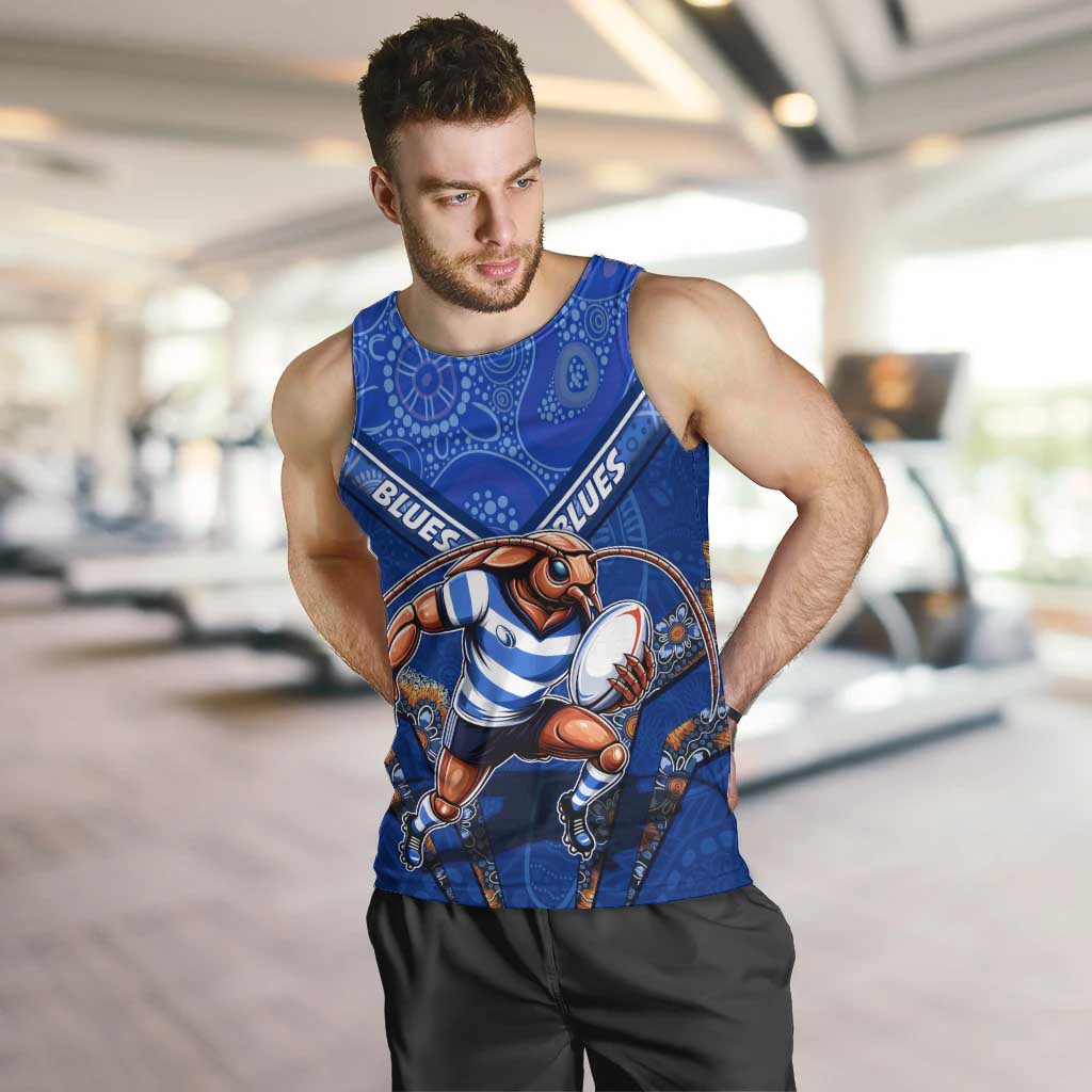 Personalised NSW Blues Men Tank Top Mascot Rugby League