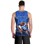 Personalised NSW Blues Men Tank Top Mascot Rugby League