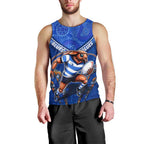 Personalised NSW Blues Men Tank Top Mascot Rugby League