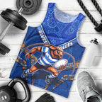 Personalised NSW Blues Men Tank Top Mascot Rugby League