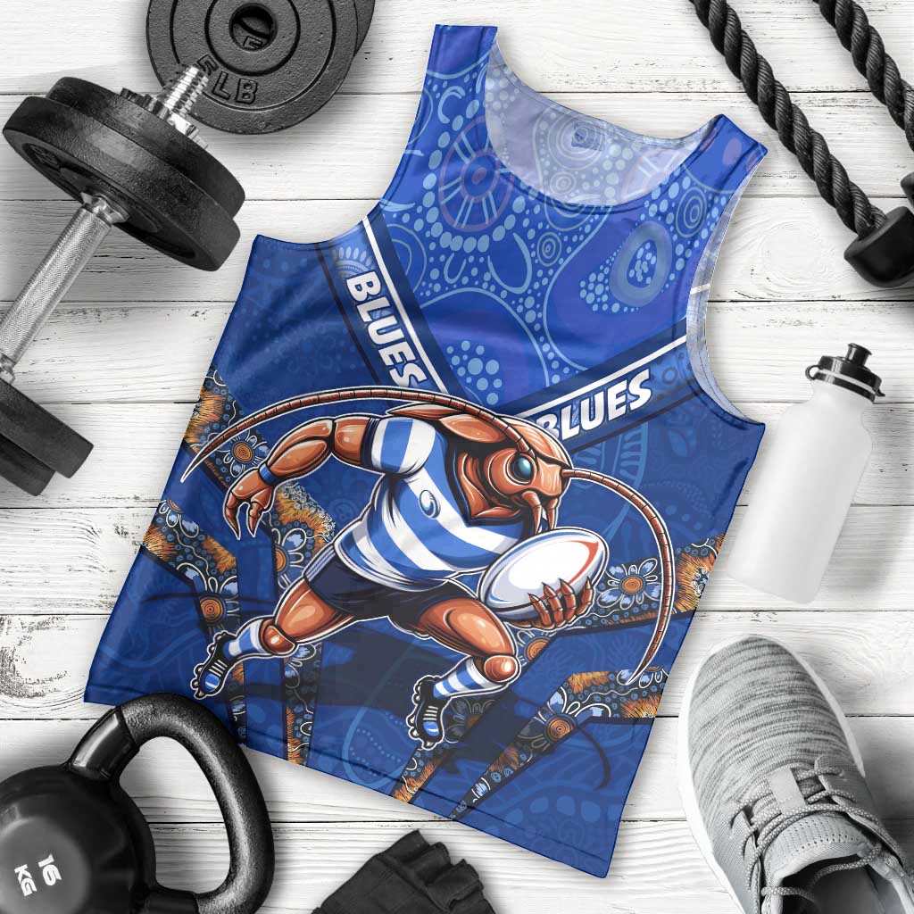 Personalised NSW Blues Men Tank Top Mascot Rugby League