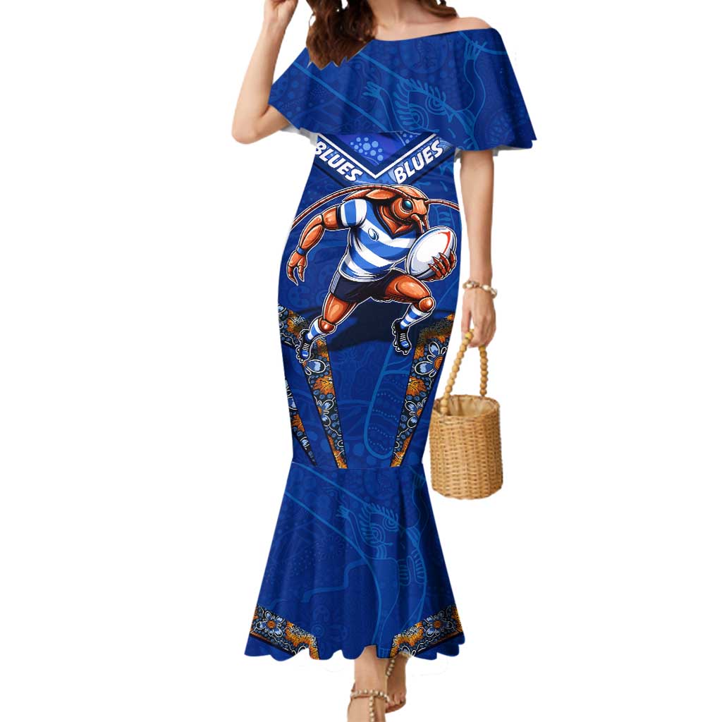 Personalised NSW Blues Mermaid Dress Mascot Rugby League