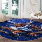 NSW Blues Round Carpet Mascot Rugby League