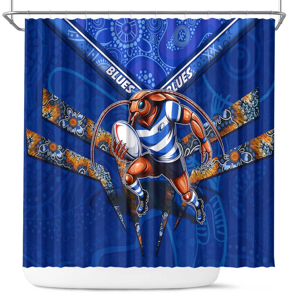 NSW Blues Shower Curtain Mascot Rugby League