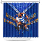 NSW Blues Shower Curtain Mascot Rugby League