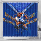 NSW Blues Shower Curtain Mascot Rugby League