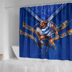 NSW Blues Shower Curtain Mascot Rugby League