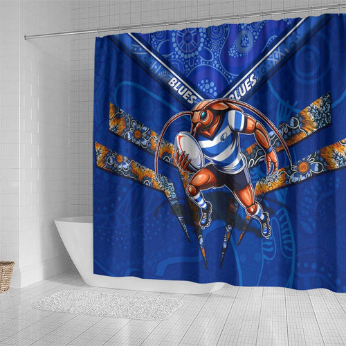 NSW Blues Shower Curtain Mascot Rugby League
