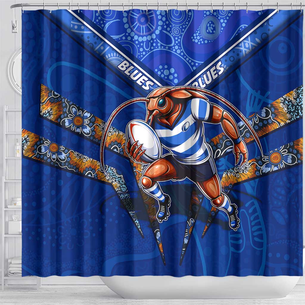 NSW Blues Shower Curtain Mascot Rugby League