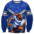 Personalised NSW Blues Sweatshirt Mascot Rugby League