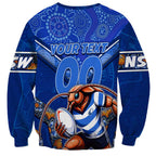 Personalised NSW Blues Sweatshirt Mascot Rugby League