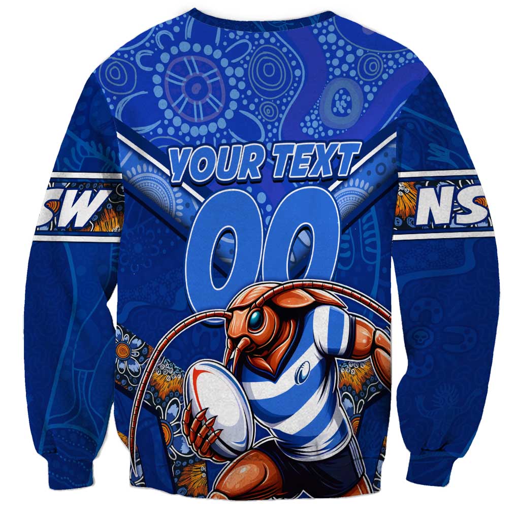 Personalised NSW Blues Sweatshirt Mascot Rugby League