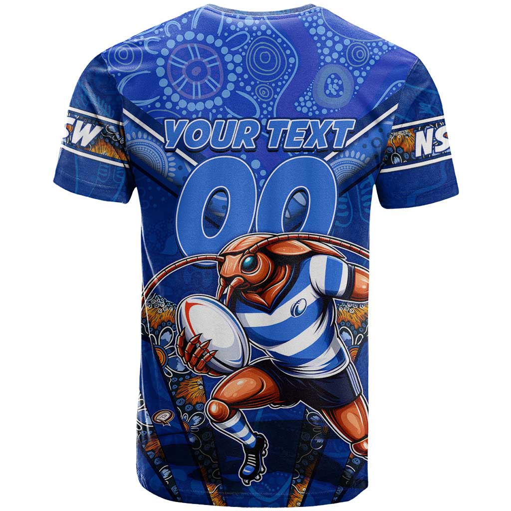 Personalised NSW Blues T Shirt Mascot Rugby League