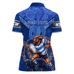 Personalised NSW Blues Women Polo Shirt Mascot Rugby League