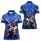 Personalised NSW Blues Women Polo Shirt Mascot Rugby League