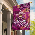 Personalized QLD Rugby League Garden Flag Maroons Aboriginal Art