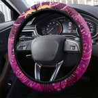 Personalized QLD Rugby League Steering Wheel Cover Maroons Aboriginal Art
