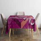 Personalized QLD Rugby League Tablecloth Maroons Aboriginal Art