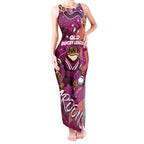 Personalized QLD Rugby League Tank Maxi Dress Maroons Aboriginal Art
