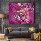 Personalized QLD Rugby League Tapestry Maroons Aboriginal Art