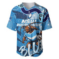 Personalized NSW Rugby League Baseball Jersey Blues Mascot Indigenous