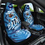 Personalized NSW Rugby League Car Seat Cover Blues Mascot Indigenous