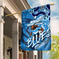Personalized NSW Rugby League Garden Flag Blues Mascot Indigenous