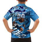 Personalized NSW Rugby League Hawaiian Shirt Blues Mascot Indigenous