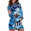 Personalized NSW Rugby League Hoodie Dress Blues Mascot Indigenous