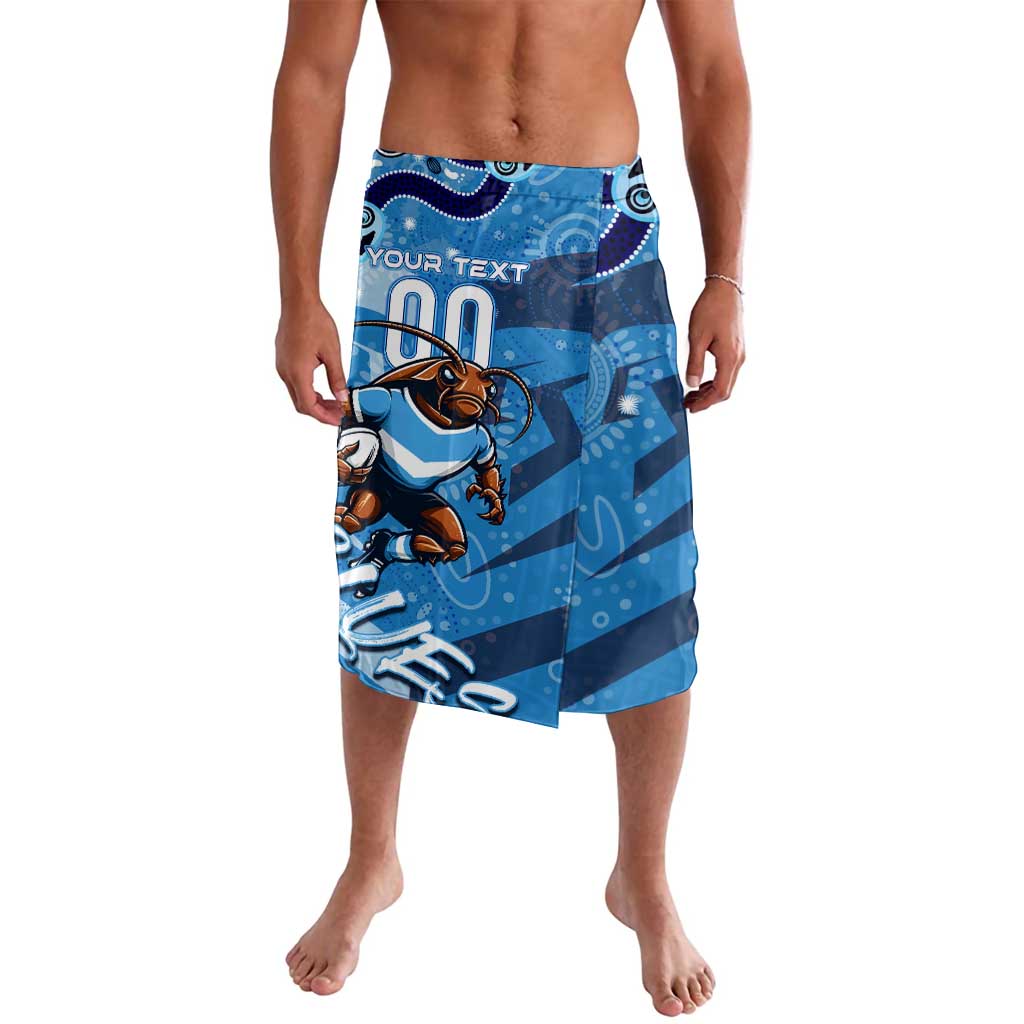 Personalized NSW Rugby League Lavalava Blues Mascot Indigenous
