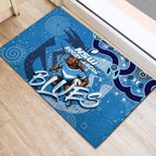 Personalized NSW Rugby League Rubber Doormat Blues Mascot Indigenous