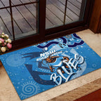 Personalized NSW Rugby League Rubber Doormat Blues Mascot Indigenous