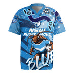 Personalized NSW Rugby League Rugby Jersey Blues Mascot Indigenous