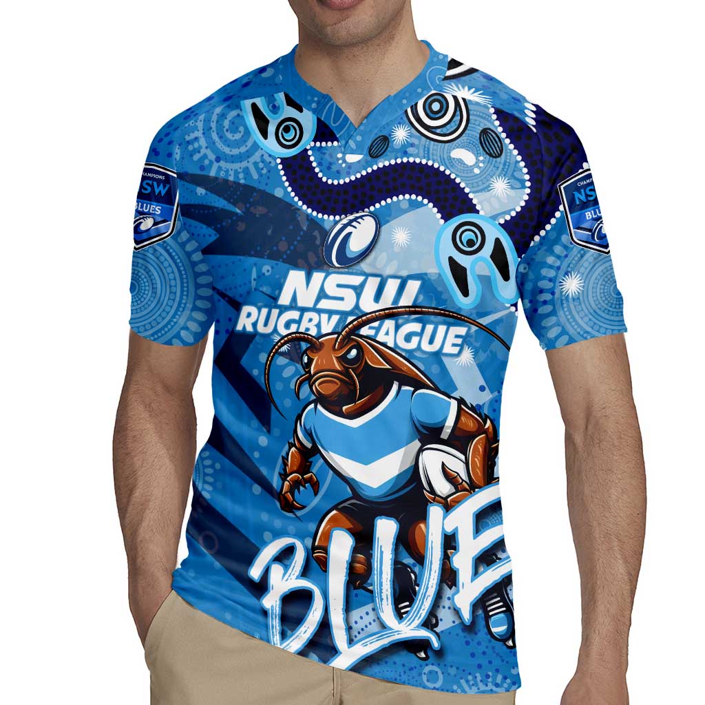 Personalized NSW Rugby League Rugby Jersey Blues Mascot Indigenous