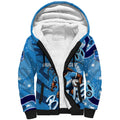 Personalized NSW Rugby League Sherpa Hoodie Blues Mascot Indigenous